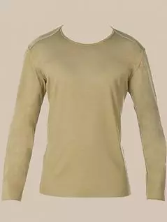 Повседневная футболка из 100% хлопка светло-коричневого цвета HOM 04253cT5