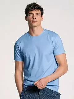 Легкая футболка из легкого джерси голубого цвета CALIDA 14081c502