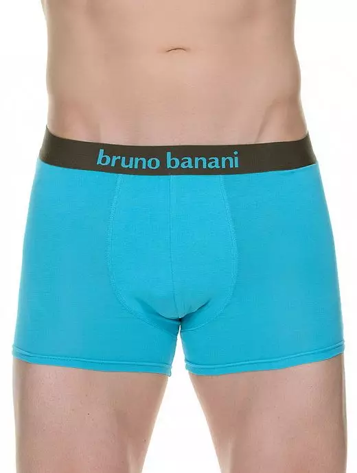 Комплект из двух мужских трусов боксеров бирюзового и антрацитового цвета Bruno  Banani 22011388бруно Антрацит-бирюзовый