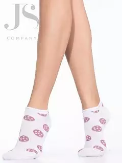 Короткие носки с принтом "фрукты" Giulia JSWS1C 002 (5 пар) bianco