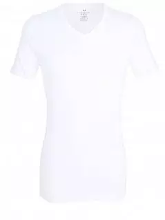 Комплект трикотажных футболок с V-образным вырезом белого цвета (2шт) Gotzburg FM-740518-799
