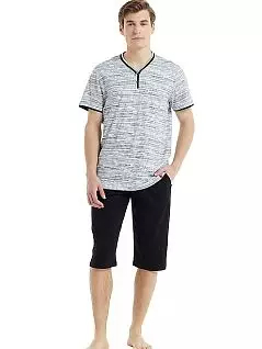 Комплект из футболки с коротким рукавом и бридж LTBS30823 BlackSpade белый с черным
