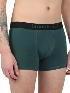 Набор тонких боксеров из дышащей ткани зелено-черного цвета (2шт) Bruno Banani 22031388c4398