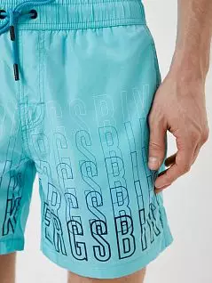 Брендовые шорты свободного кроя с сетчатой подкладкой Bikkembergs BKK1MBM02cceramic