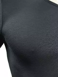 Мужская современная футболка черного цвета Romeo Rossi R00513 распродажа
