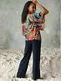 Комплект (Туника свободного силуэта с широкими рукавами длиной 3/4 выполненна из принтованной вискозы и брюки свободного силуэта) Mia-Mia VOMia_Dominica 16446 Как-на-фото