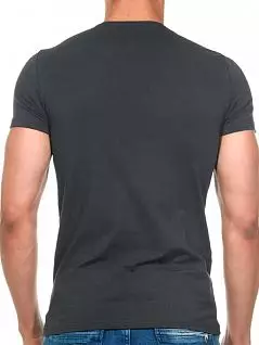 Классическая футболка с небольшим V-образным защипом темно-серого цвета Doreanse 2800c31c1