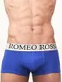 Синие мужские трусы с широкой резинкой Romeo Rossi Heaps R00003