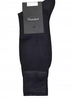 Гипоаллергенные носки из ультратонкого шелка синего цвета President 918c15