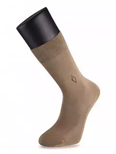 Современные носки с аппликацией LT11003 Sis бежевый (набор из 3х штук)
