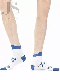Хлопковые мужские носки с контрастным дизайном резинки мыска и пятки Wola JSW94.2S0.996 (5 пар) white