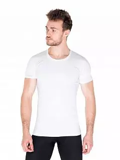 футболка свободного фасона с плотной широкой обработкой на горловине белого цвета LTOZ1002-A Oztas белый
