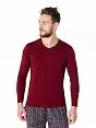 Комфортная футболка из хлопка Cacharel LT1334 Cacharel бордовый