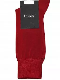 Яркие носки на мягкой резинке красного цвета President 920c7