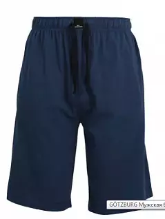 Бермуды (шорты) с эластичным поясом выполнены из натурального материала что постоянный комфорт синего цвета Gotzburg FM-550186-620