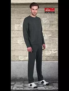 Трикотажный мужской домашний костюм серого цвета Doreanse Homewear 4830c30