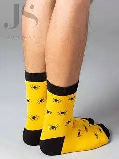 Хлопковые носки в двух цветовых вариантах с тематическим рисунком Omsa JSFREE STYLE 608 (5 пар) giallo oms