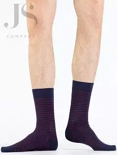 Оригинальные носки рисунком в виде ярких горизонтальных полос. Omsa JSSTYLE 501 (5 пар) rosso oms