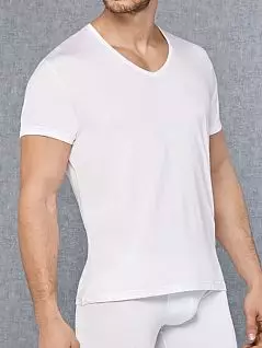 Классическая мужская футболка из микромодала белого цвета Doreanse 2865c02 распродажа