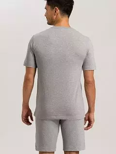 Гладкая футболка ​​​из дышащего однотонного джерси серого цвета HANRO 075050c1036