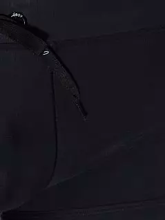 Эластичные плавки хипсы в спортивном стиле черного цвета Oboy 7405c01