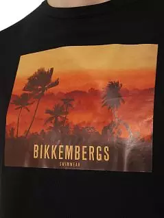 Тонкая футболка с крупным принтом Bikkembergs BKK2MTS06cBlack
