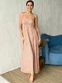 Длинное платье с  отрезной линией под грудью на эластичной тесьме "резинке" Mia-Mia VOMia_Aleksa 16521 Розовый
