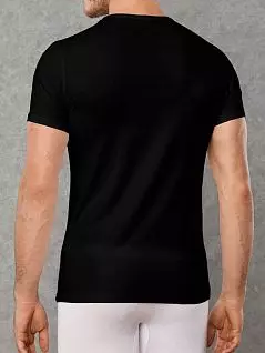 Мягкая футболка из высококачественного хлопка черного цвета Doreanse 2800c01c1