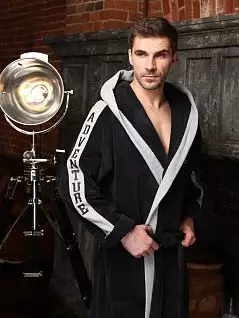 Брутальный спортивный халат Five Wien FW1533 антрацит