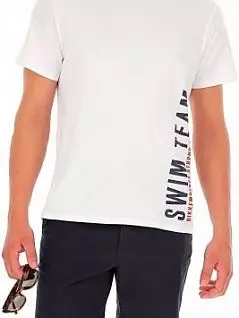 Оригинальная футболка с надписью логотипа белого цвета BIKKEMBERGS BKK1MTS04cWhite