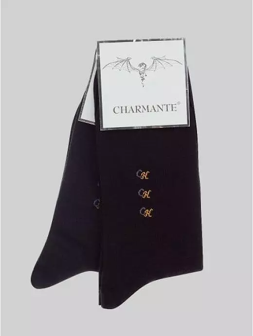 Комплект из 6 черных летних хлопковых носков Charmante SCHM-1012 Комплект из 6 черных летних хлопковых носков Charmante SCHM-1012