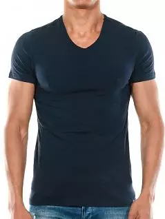Эластичная футболка из высококачественного хлопка темно-синего цвета Doreanse 2800c05c1