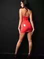 Сексуальное платье с глубоким v-образным вырезом Devil & Angel VODA_7297 dress Красный