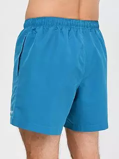 Пляжные шорты с сетчатой подкладкой и контрастными завязками зеленого цвета Ermenegildo Zegna N7B541670c302