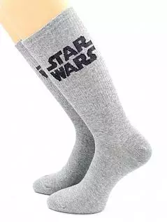 Облегающие носки с принтом "Звездные воины" серого цвета Hobby Line RTнус80158-16-57