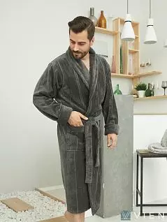 Теплый халат в сдержанном стиле Five Wien FWAntracit 1309