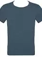 Однотонная футболка из эластичного хлопка Jolidon DT12блмФм Blue-Jeans