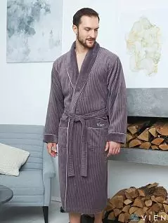 Классический халат с лаконичным дизайном Five Wien FW3272 Mokko