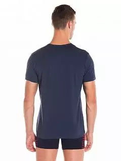 Мужская футболка с V-образным вырезом LTSB2503 Sis индиго
