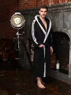 Брутальный спортивный халат Five Wien FW1533 антрацит