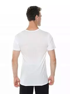 Терморегулирующая футболка из хлопка и бамбука Oztas LTOZ1931-Y Oztas белый распродажа