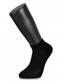 Короткие носки из бамбука с добавлением полиамида LT59001 MUDOMAY черный (набор из 3х штук)