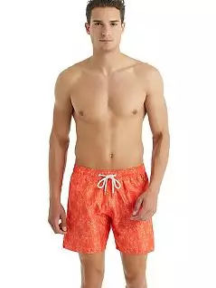 Яркие пляжные шорты с встроенным шнурком LTBS10413 BlackSpade оранжевый