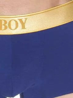 Модные хипсы на золотистой резинке из модала темно-синего цвета Oboy 6945c05