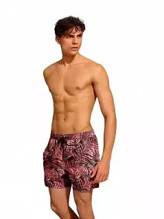 Мужские шорты для плавания розовые с принтом DOREANSE 3813c66