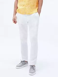 Универсальные брюки из легкого льна белого цвета BLUEMINT EDANc112