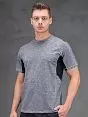 Эластичная футболка из полиэстра BlackSpade LTBS7887 BlackSpade серый меланж