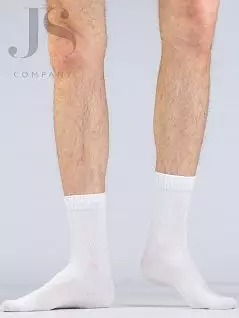 Мужские носки с комфортной резинкой "в рубчик" Golden Lady JSALBERO (5 пар) bianco