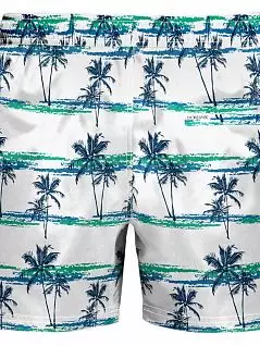 Пляжные шорты с тропическим принтом из микрополиэстра Doreanse 3813c02