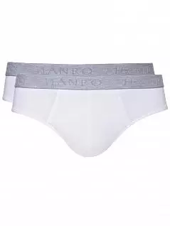 Комплект из двух белоснежных мужских трусов слипов Hanro 073075ханро Белый распродажа